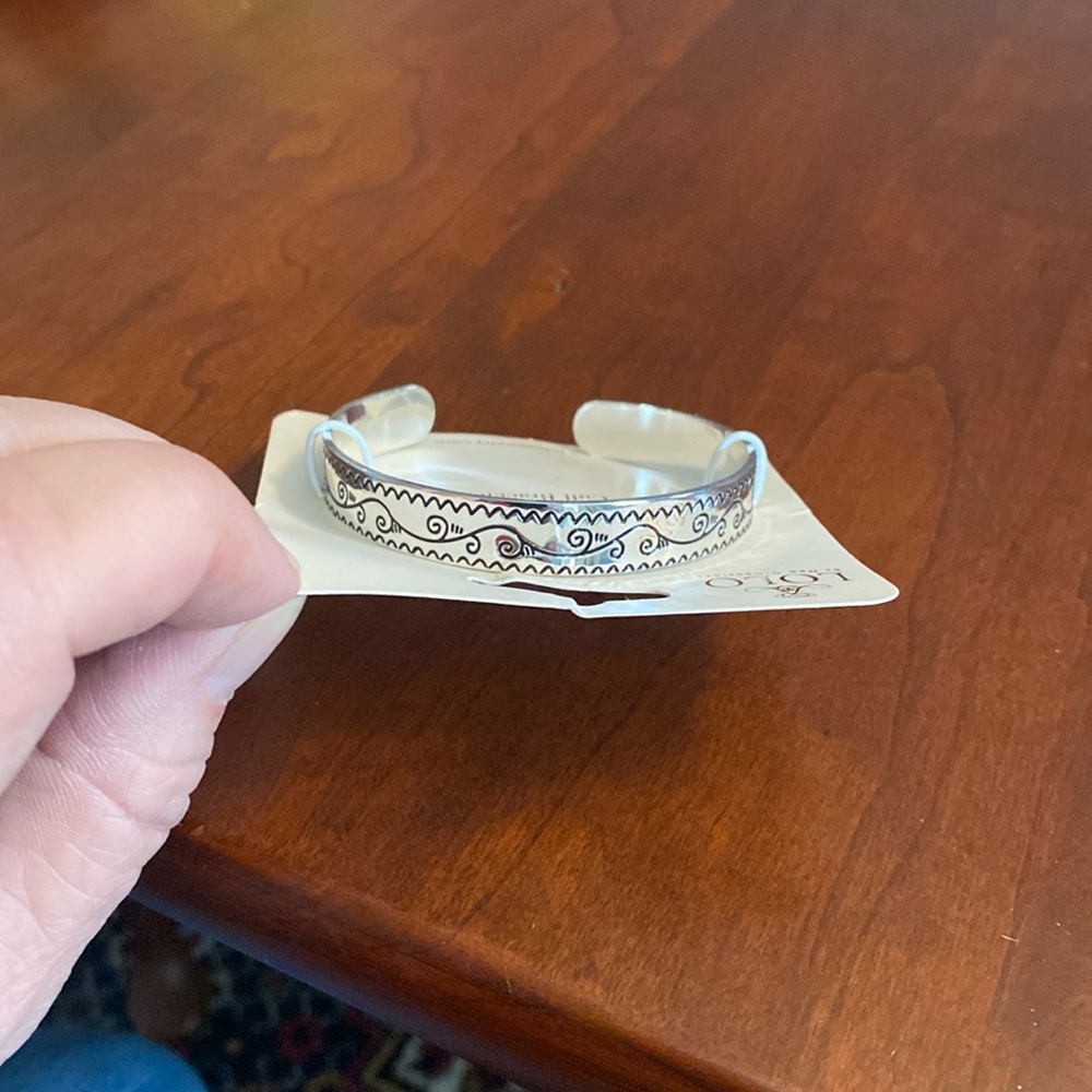 Engraved cuff bracelet “Bless This Woman. New on Card.